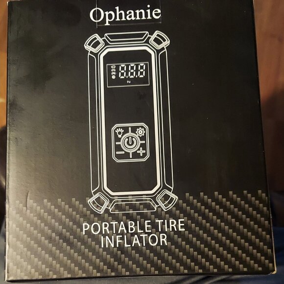 Ophanie Cordless Portable Tire Inflator - 160 Psi Digital Pressure Gauge, Air - Picture 6 of 6